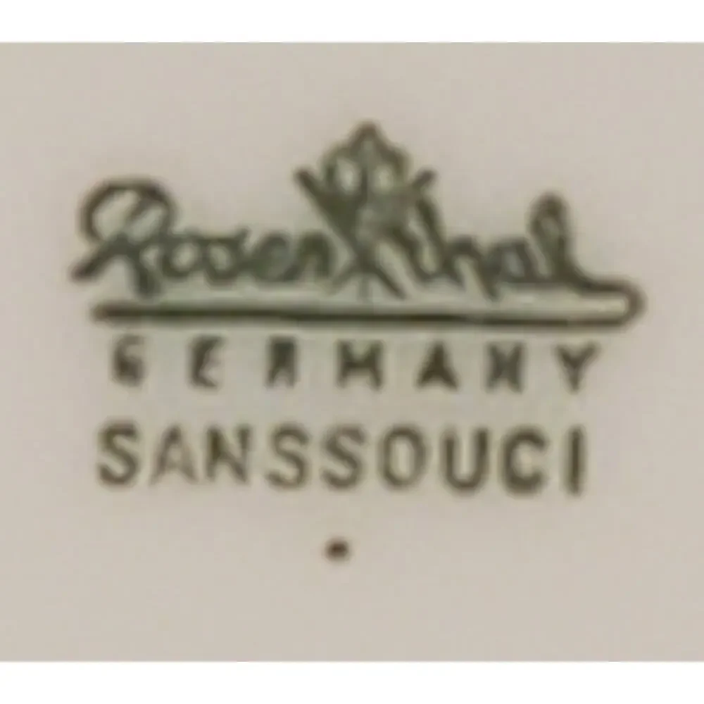 Rosenthal China White Sanssouci Sugar With Lid & Creamer Set Germany